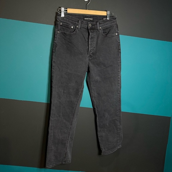 Denim Forum the Arlo High rise Straight Leg Jeans 29 - Picture 3 of 13